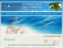 Tablet Screenshot of hazanhealthysmiles.com